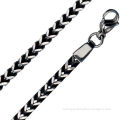 Chains, black stainless steel, modern style for cool men, 3 to 10mm style